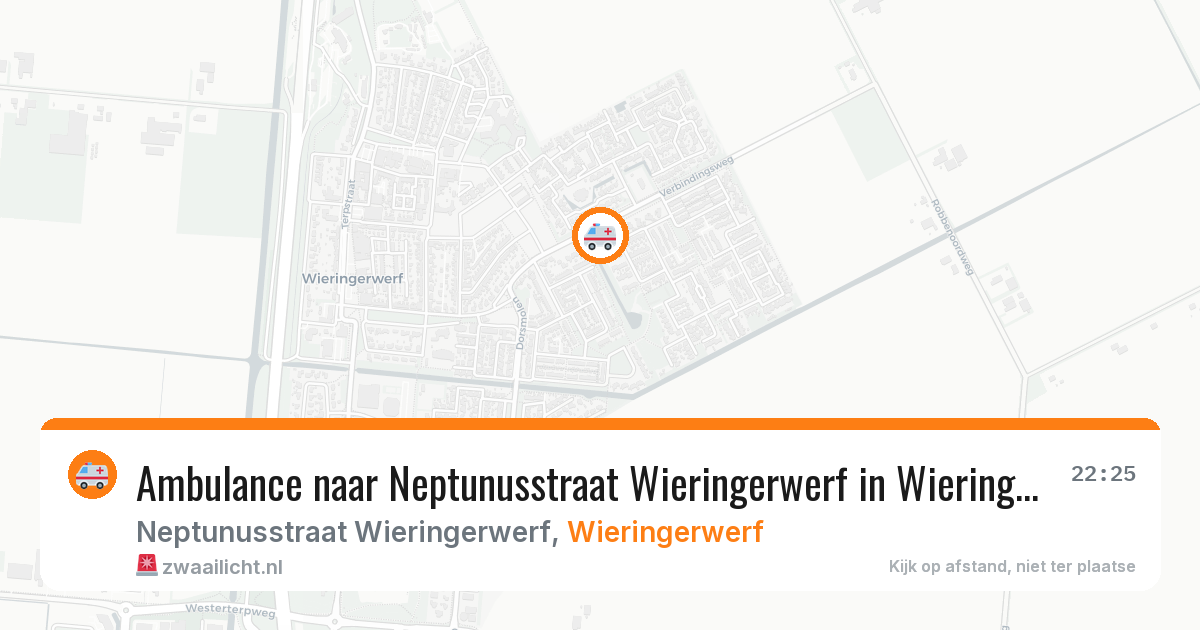 Ambulance naar Neptunusstraat Wieringerwerf in Wieringerwerf — 20 mei 2026