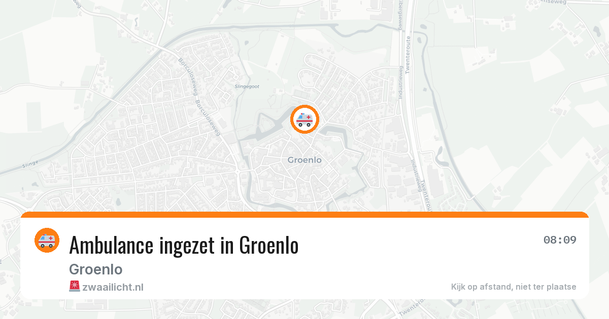 Ambulance ingezet in Groenlo — 7 aug 2026