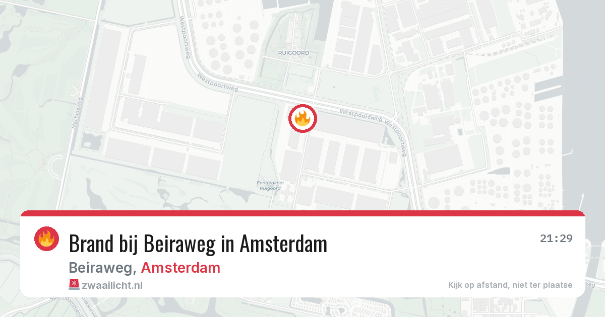 Brand bij Beiraweg in Amsterdam — 10 aug 2026