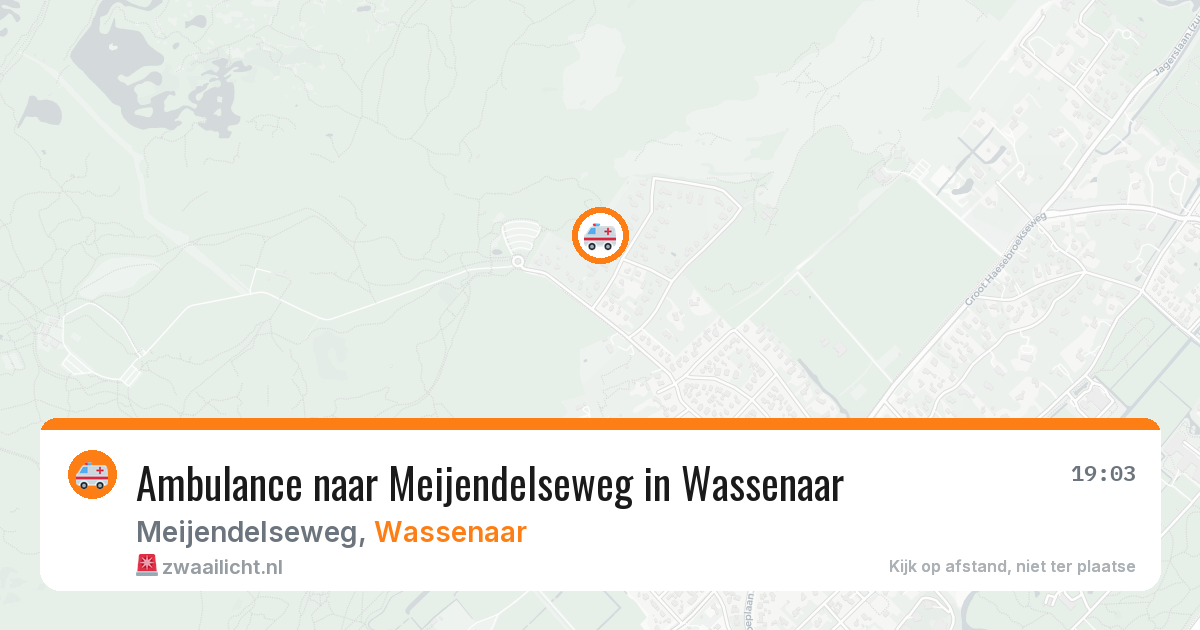 Ambulance naar Meijendelseweg in Wassenaar — 7 jun 2026