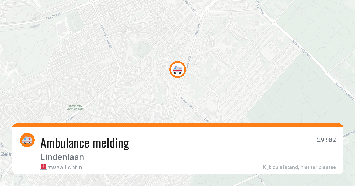 Ambulance melding — 1 jun 2026