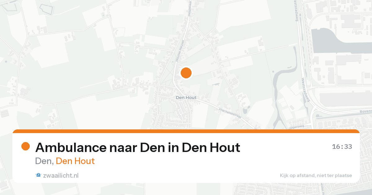 Ambulance naar Den in Den Hout — 8 jun 2026