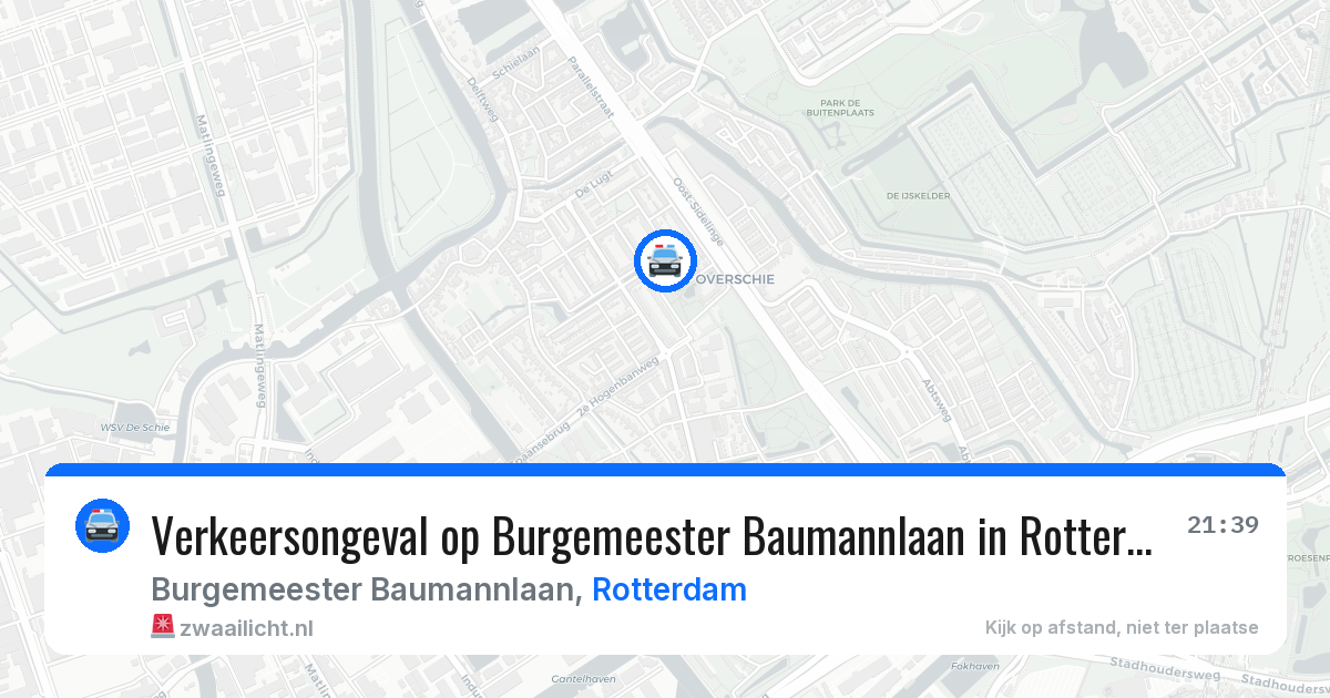 Verkeersongeval op Burgemeester Baumannlaan in Rotterdam — 4 jun 2026