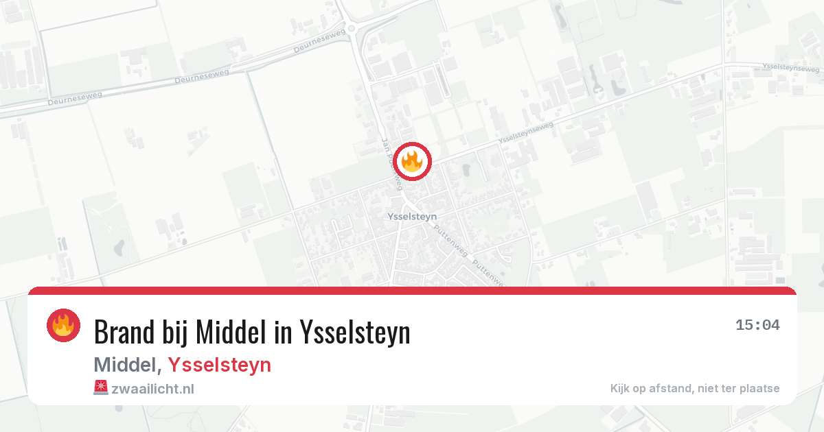 Brand bij Middel in Ysselsteyn — 10 jul 2026