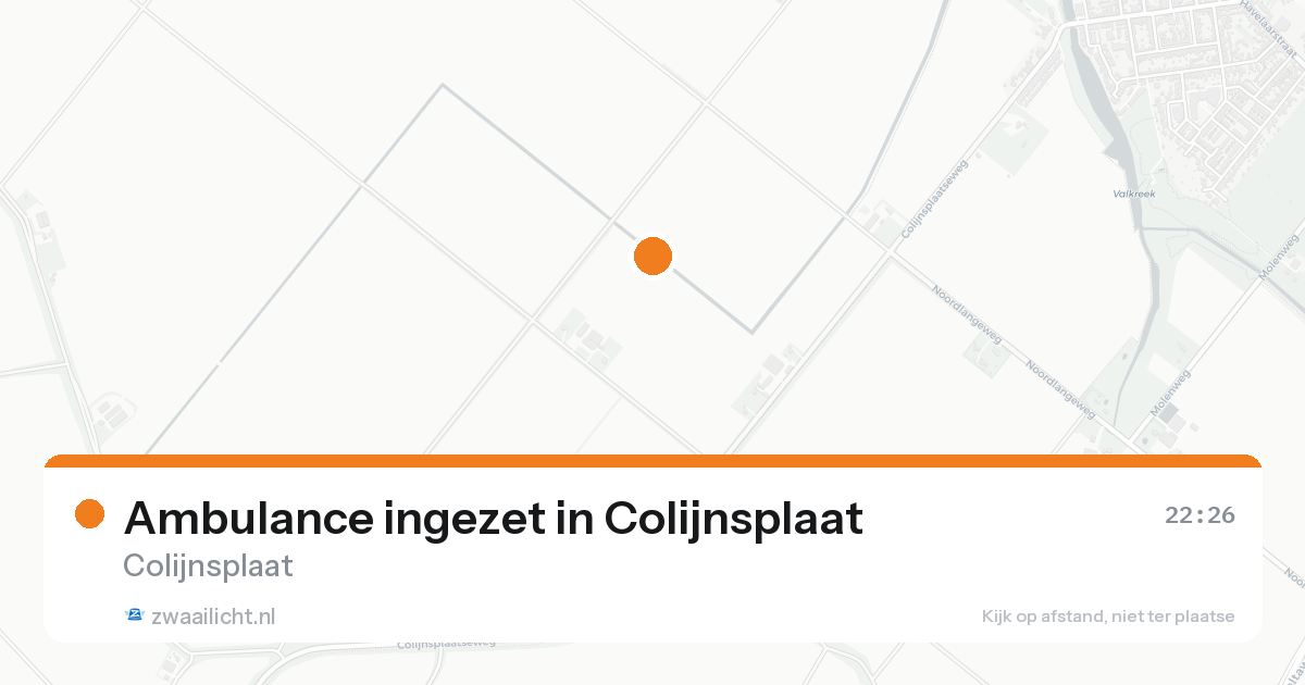 Ambulance ingezet in Colijnsplaat — 17 aug 2026