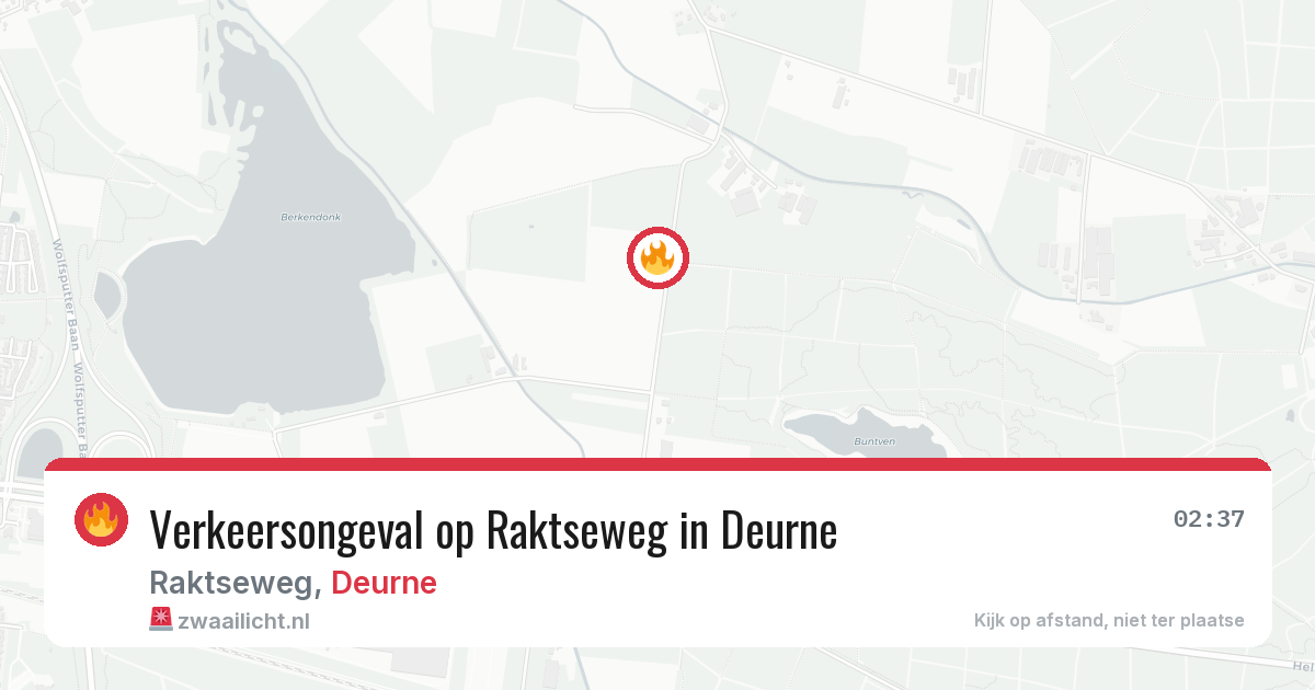 Verkeersongeval op Raktseweg in Deurne — 13 aug 2026