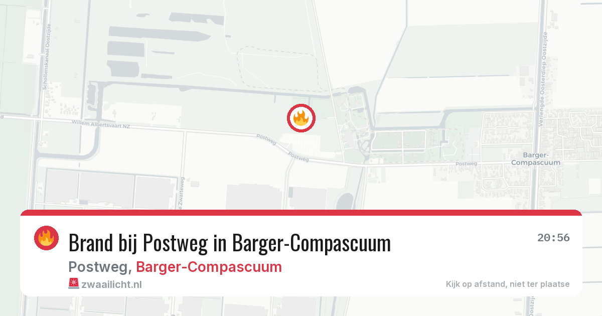 Brand bij Postweg in Barger-Compascuum — 29 jun 2026