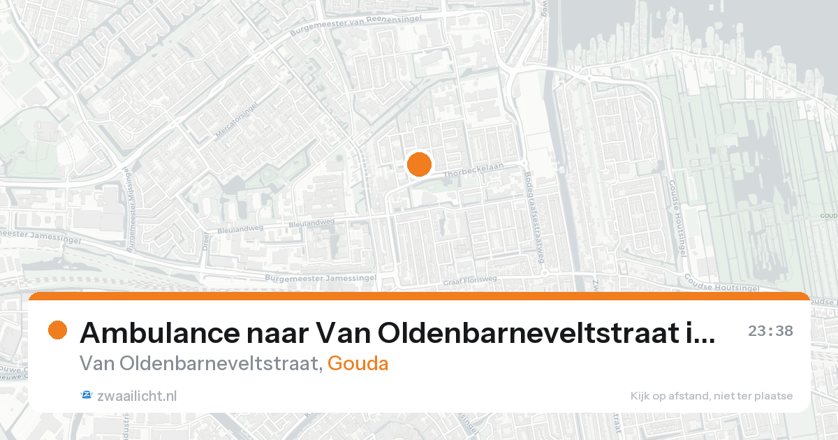 Ambulance naar Van Oldenbarneveltstraat in Gouda — 10 mei 2026