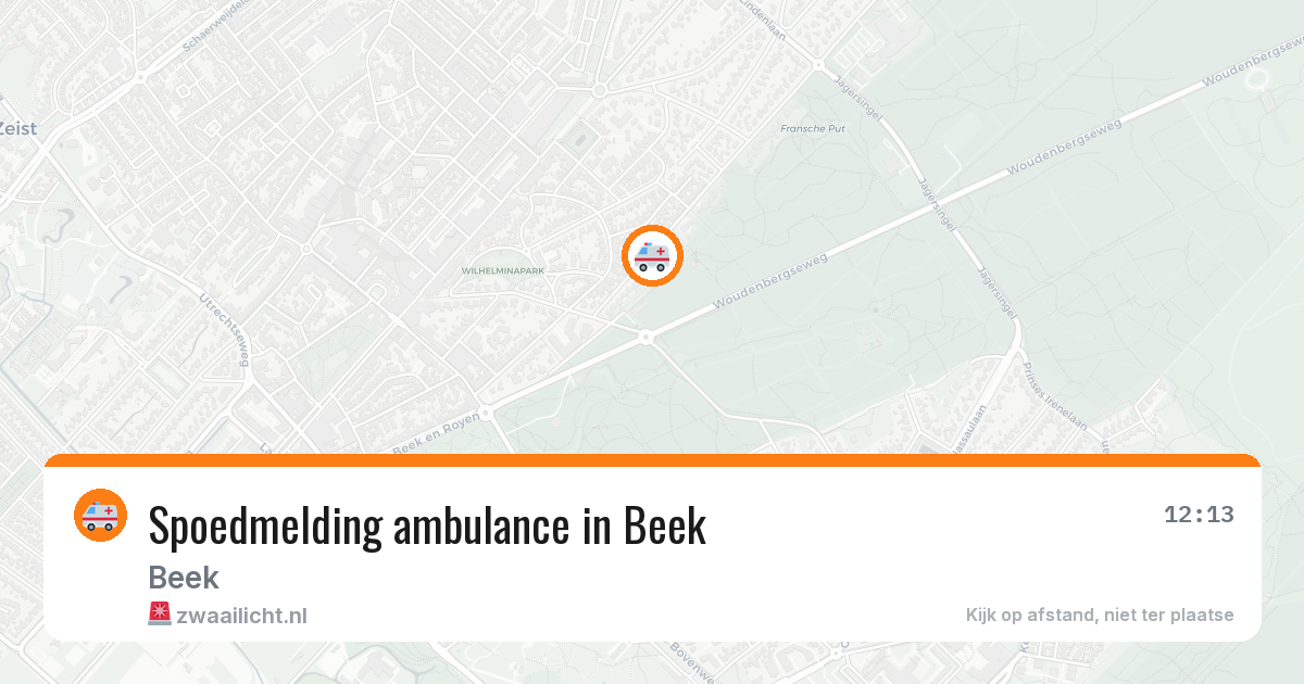 Spoedmelding ambulance in Beek — 3 apr 2026