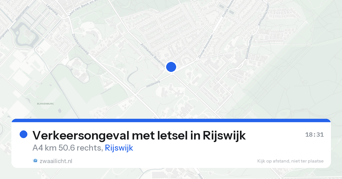 Verkeersongeval met letsel in Rijswijk — 23 jan 2026