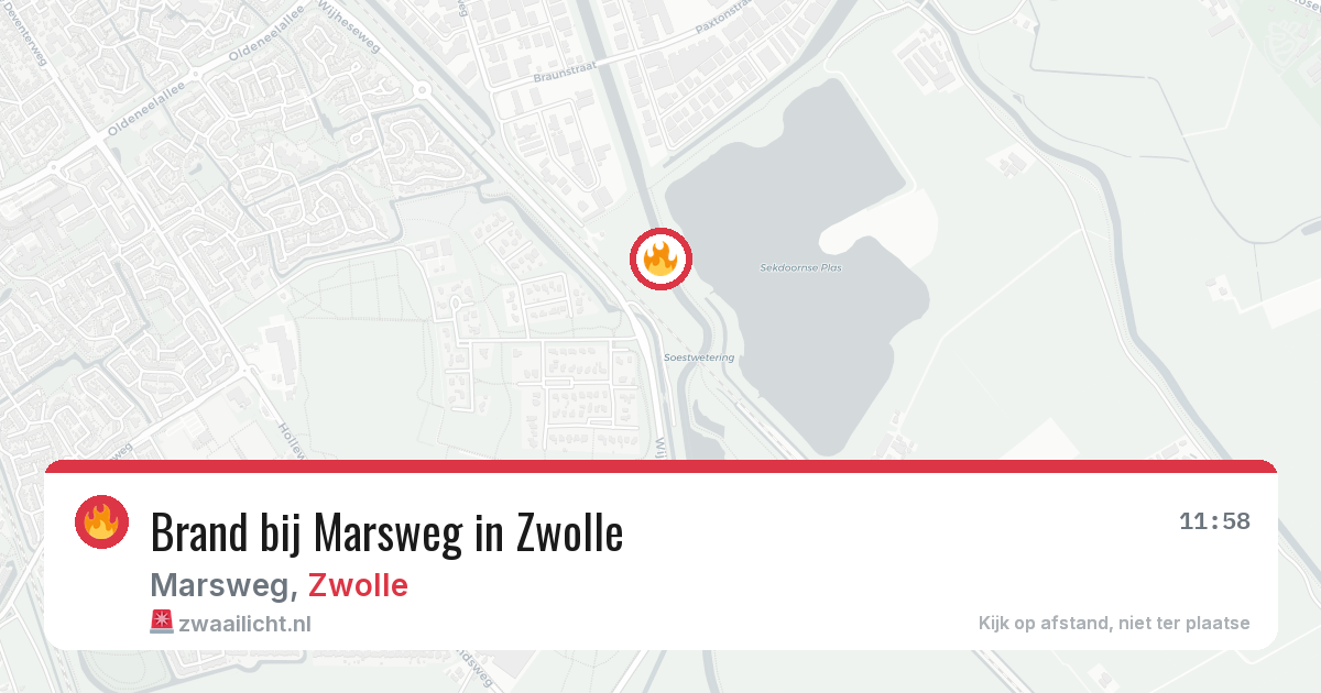 Brand bij Marsweg in Zwolle — 3 jun 2026