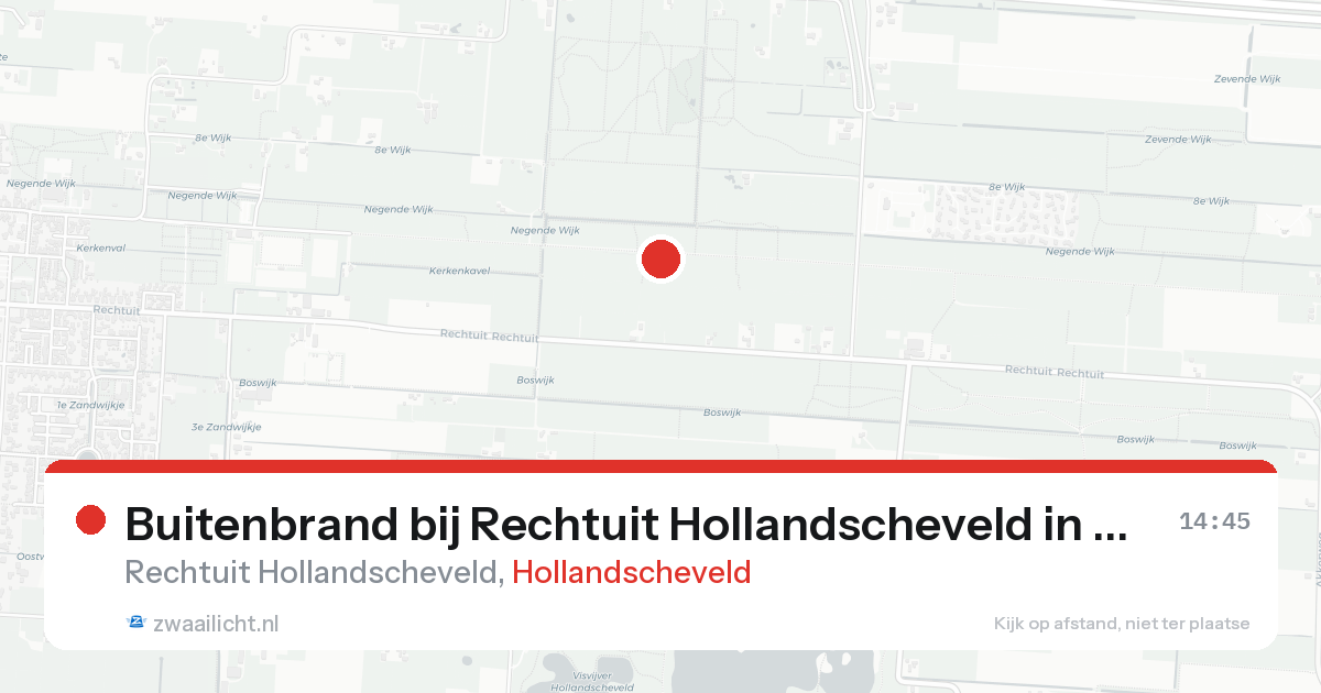Buitenbrand bij Rechtuit Hollandscheveld in Hollandscheveld — 20 aug 2026