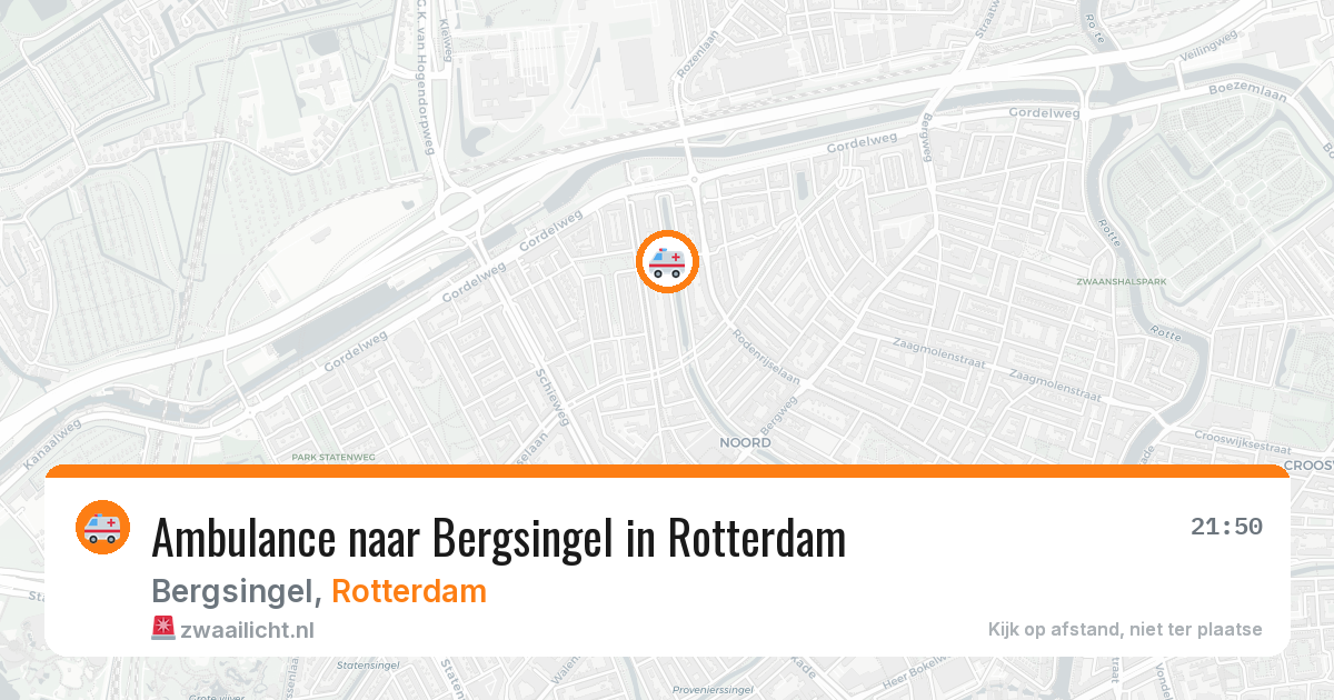 Ambulance naar Bergsingel in Rotterdam — 15 jun 2026