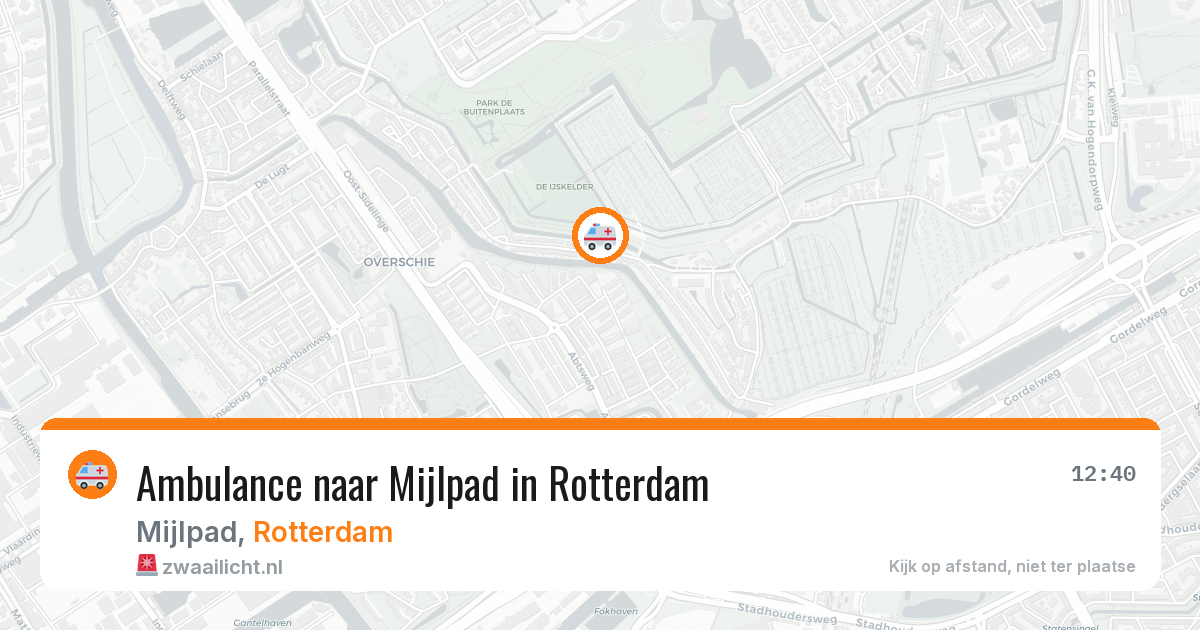 Ambulance naar Mijlpad in Rotterdam — 30 jan 2026