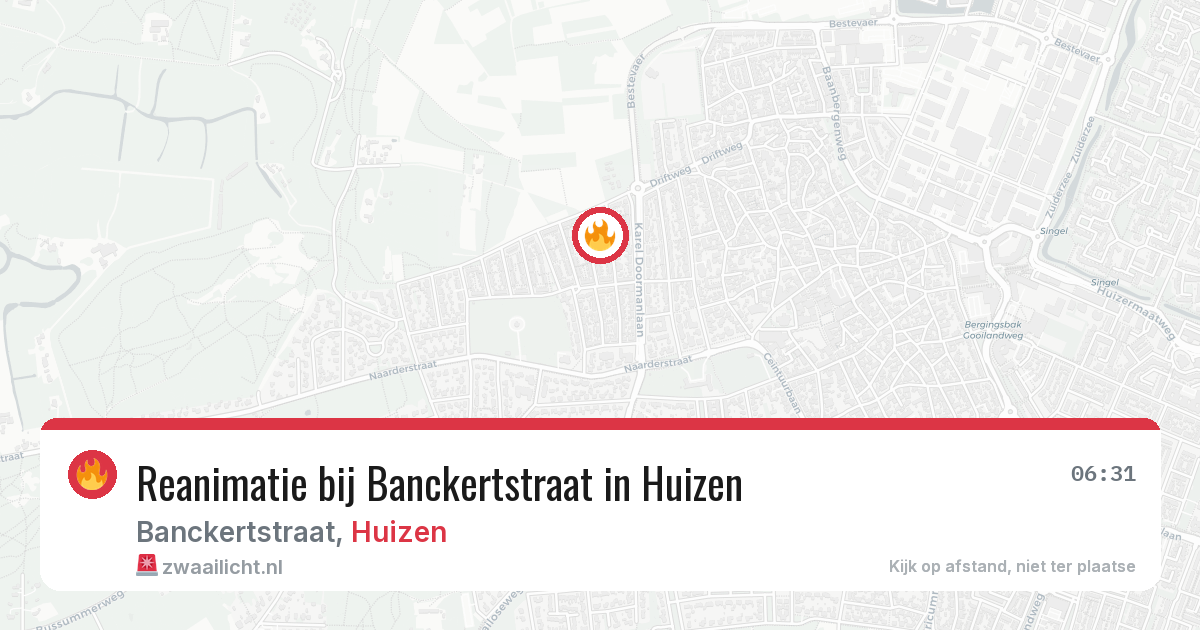 Reanimatie bij Banckertstraat in Huizen — 3 feb 2026