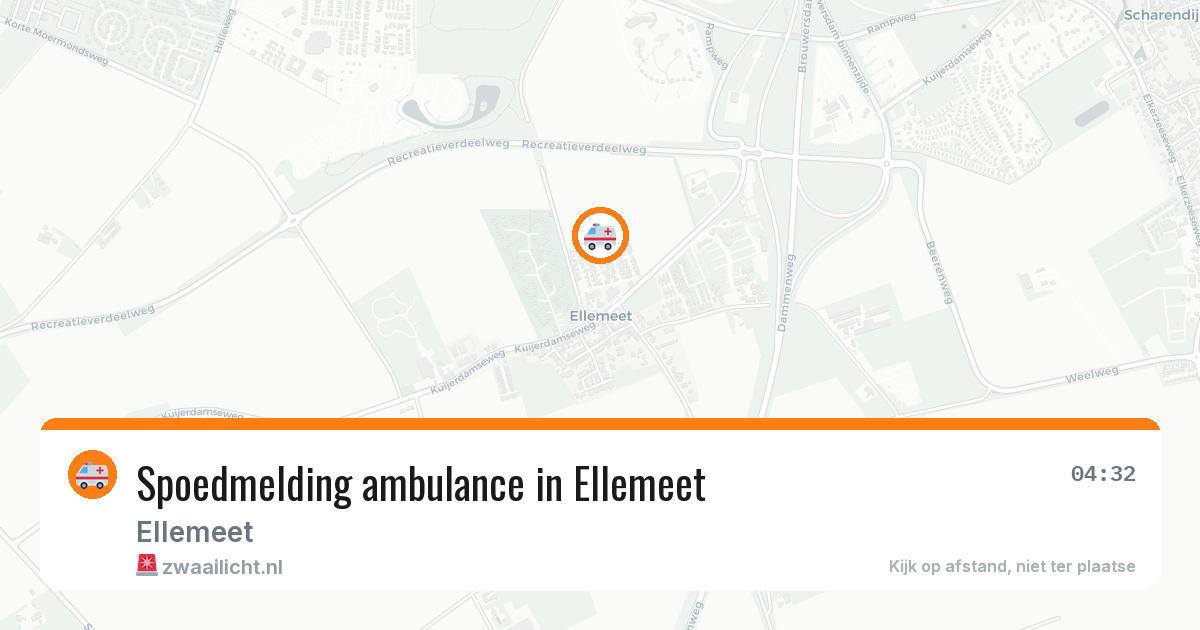 Spoedmelding ambulance in Ellemeet — 14 jun 2026