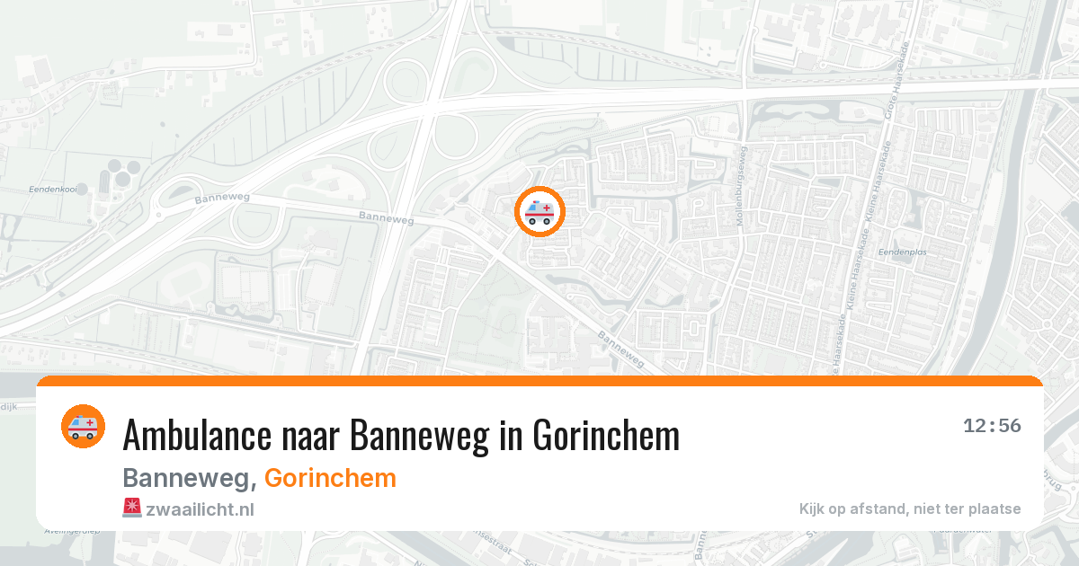 Ambulance naar Banneweg in Gorinchem — 24 mrt 2026