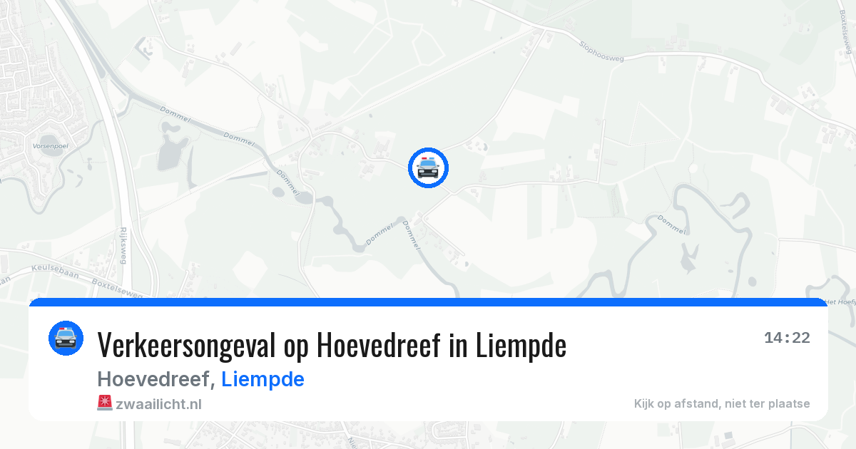 Verkeersongeval op Hoevedreef in Liempde — 2 mei 2026