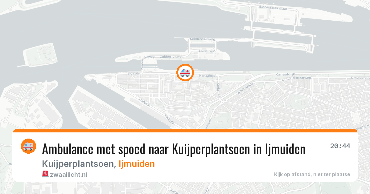 Ambulance met spoed naar Kuijperplantsoen in Ijmuiden — 8 jul 2026
