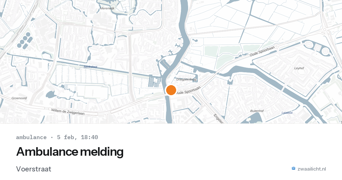 Ambulance melding — 5 feb 2026