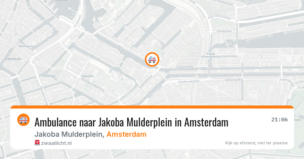 Ambulance naar Jakoba Mulderplein in Amsterdam — 28 jul 2026