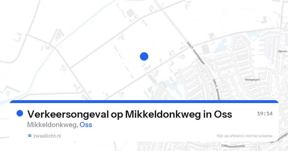 Verkeersongeval op Mikkeldonkweg in Oss — 27 aug 2026