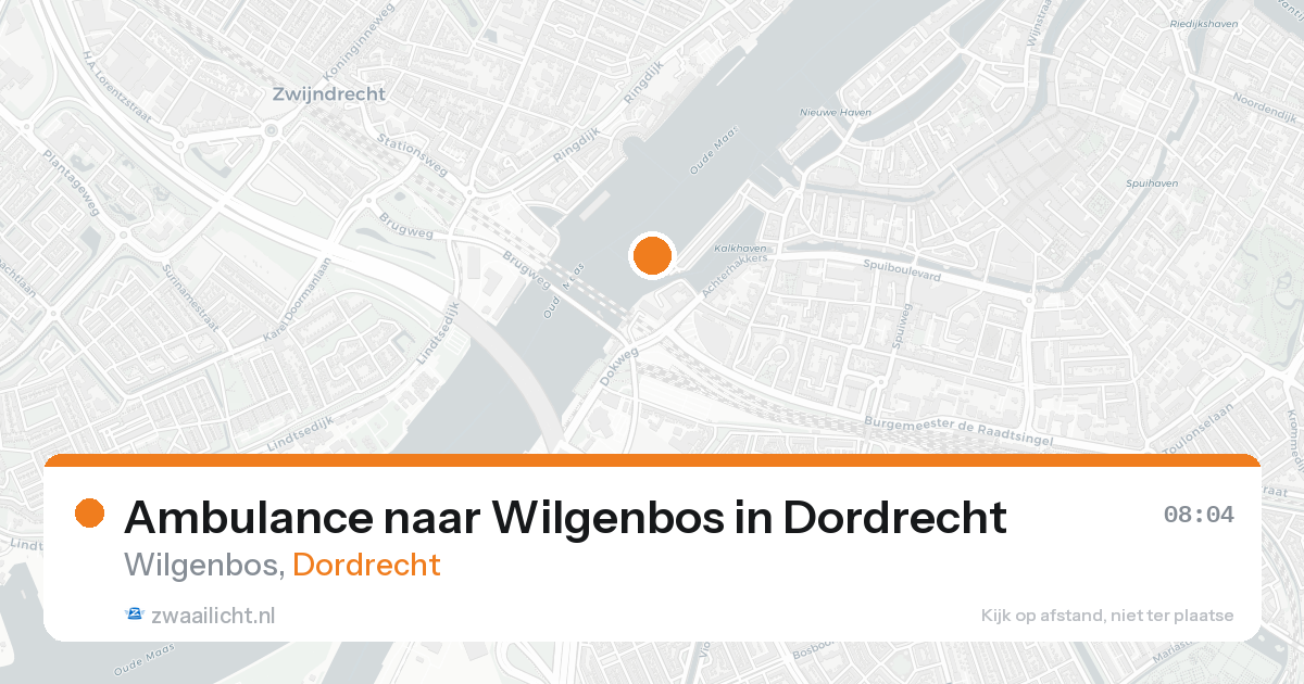 Ambulance naar Wilgenbos in Dordrecht — 23 mrt 2026