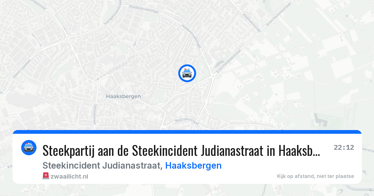 Steekpartij aan de Steekincident Judianastraat in Haaksbergen — 28 jun 2026