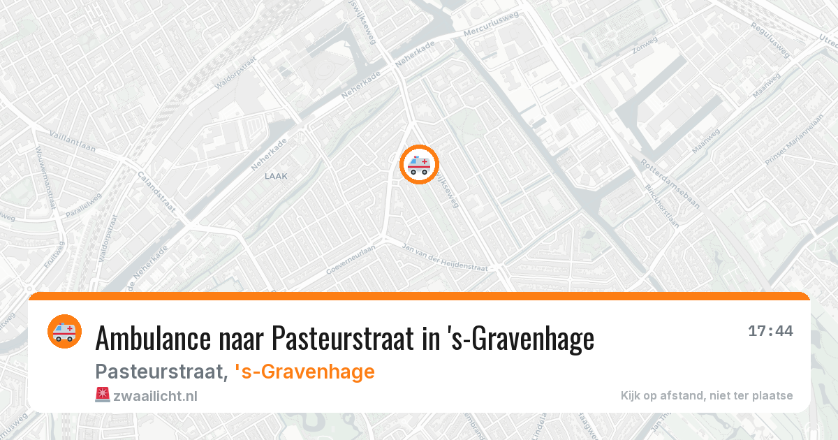 Ambulance naar Pasteurstraat in 's-Gravenhage — 2 jul 2026