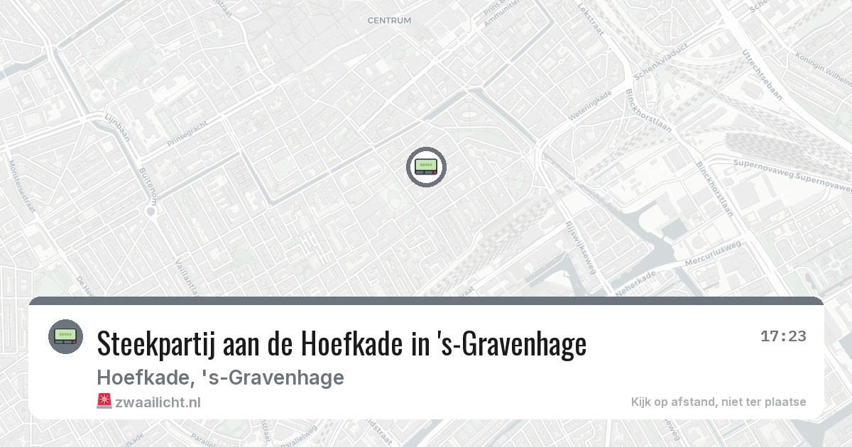 Steekpartij aan de Hoefkade in 's-Gravenhage — 26 feb 2026