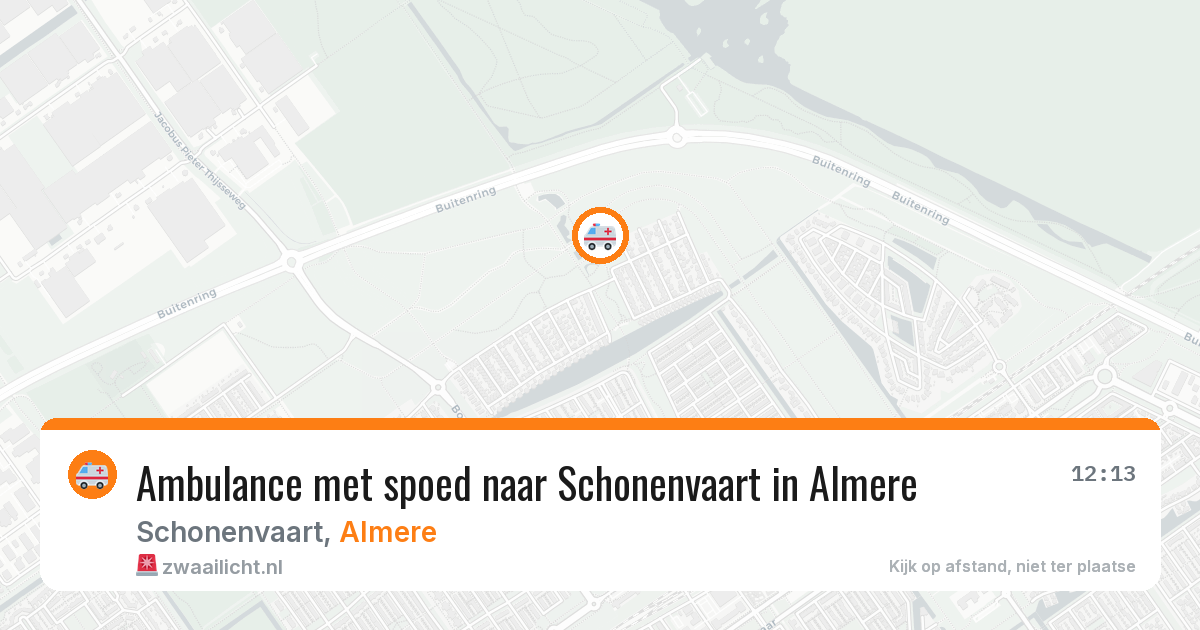 Ambulance met spoed naar Schonenvaart in Almere — 6 jun 2026