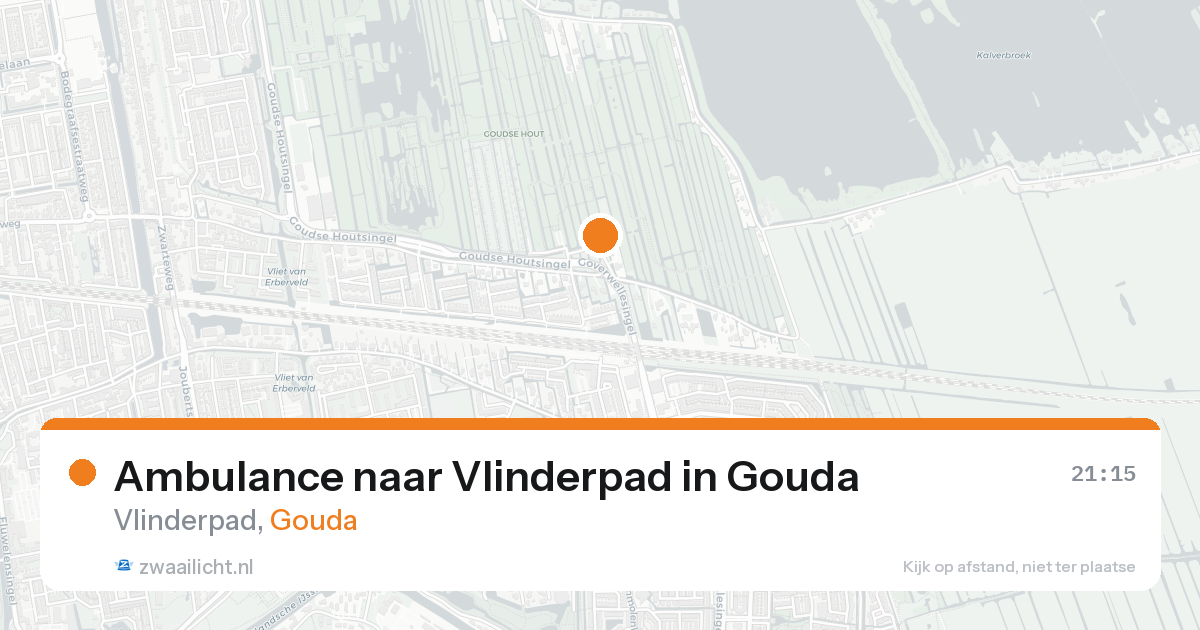 Ambulance naar Vlinderpad in Gouda — 22 aug 2026
