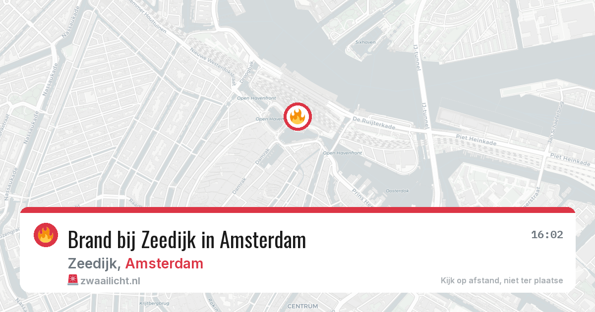 Brand bij Zeedijk in Amsterdam — 24 mei 2026