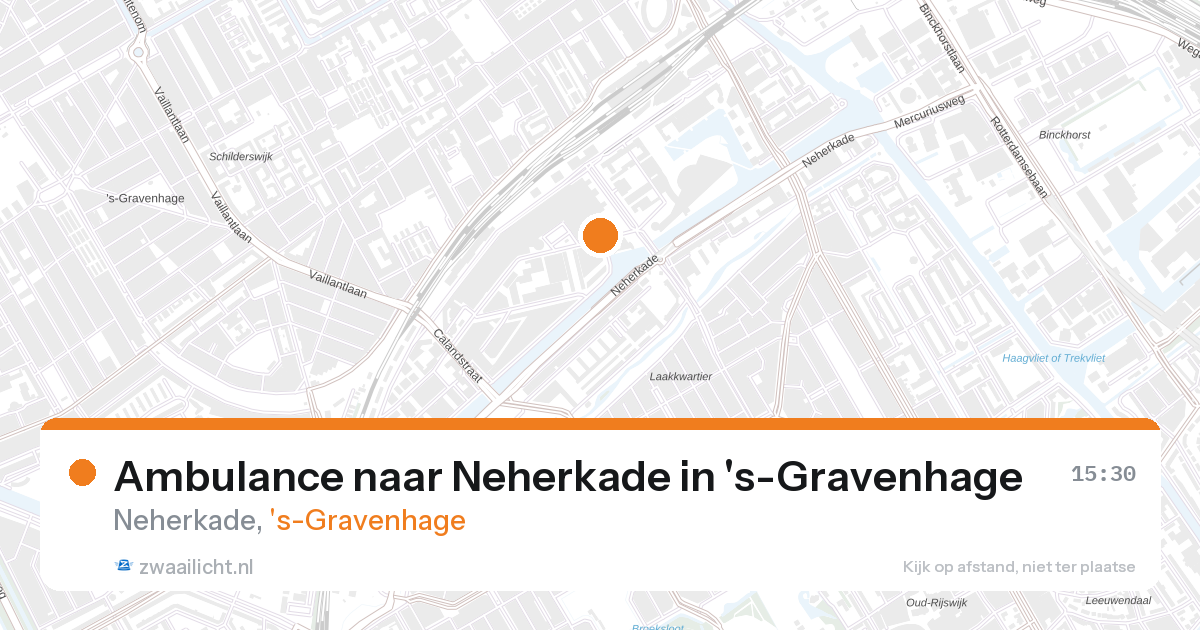 Ambulance naar Neherkade in 's-Gravenhage — 27 aug 2026
