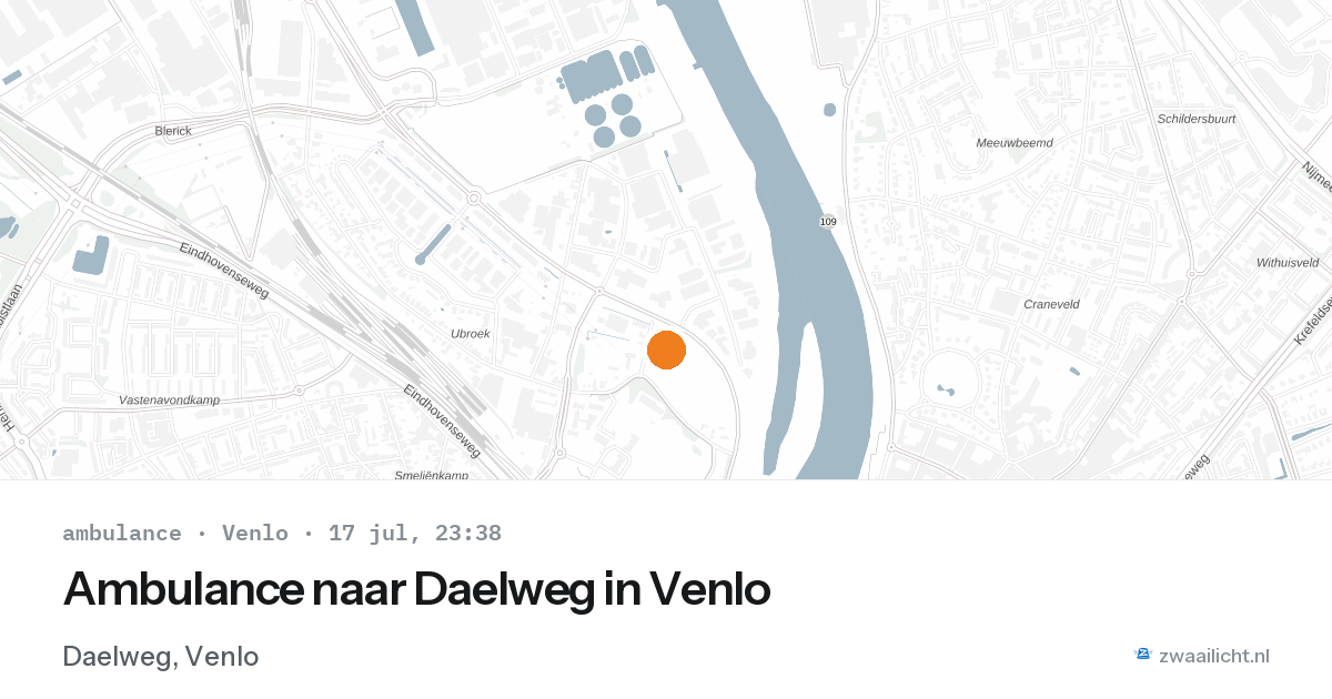 Ambulance naar Daelweg in Venlo — 17 jul 2026