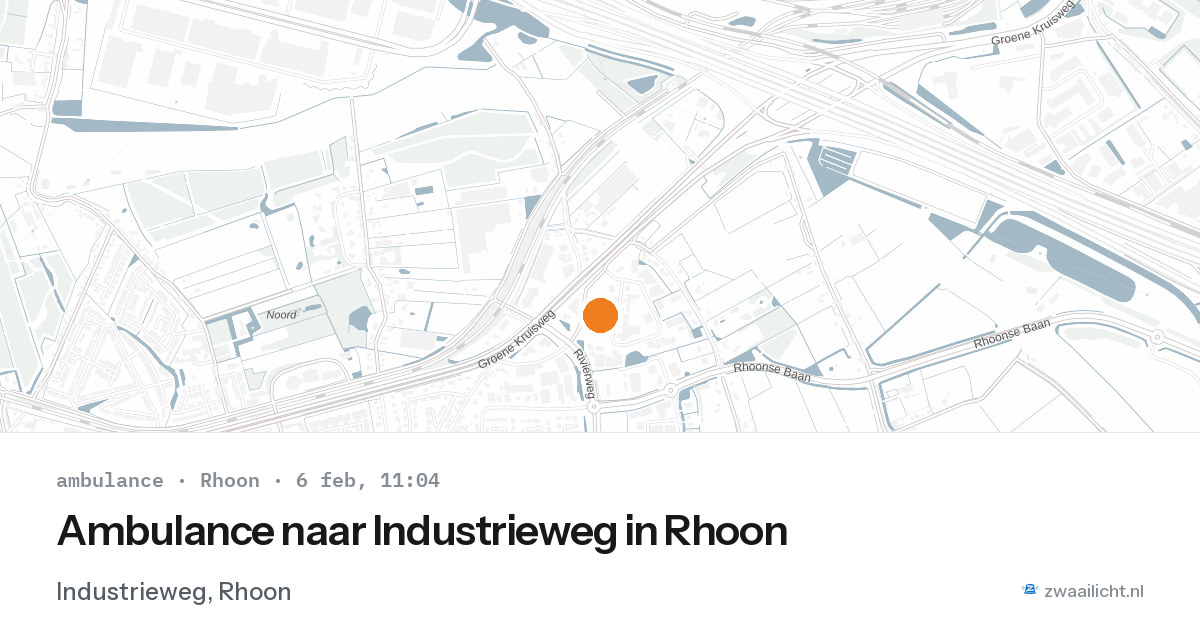 Ambulance naar Industrieweg in Rhoon — 6 feb 2026