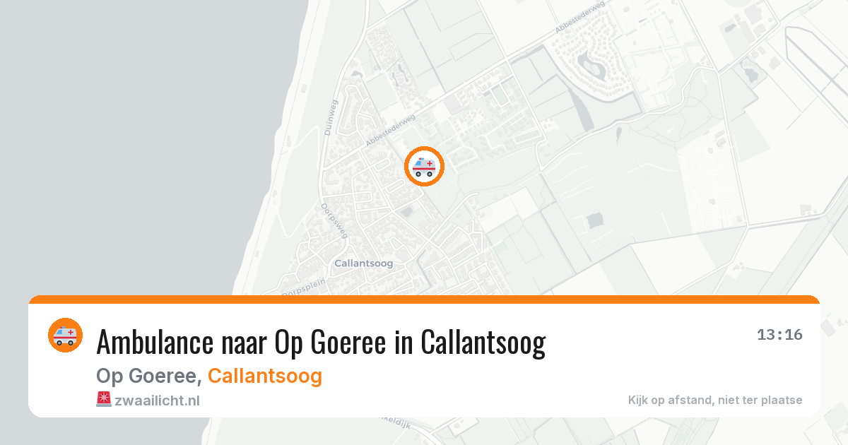 Ambulance naar Op Goeree in Callantsoog — 22 jun 2026