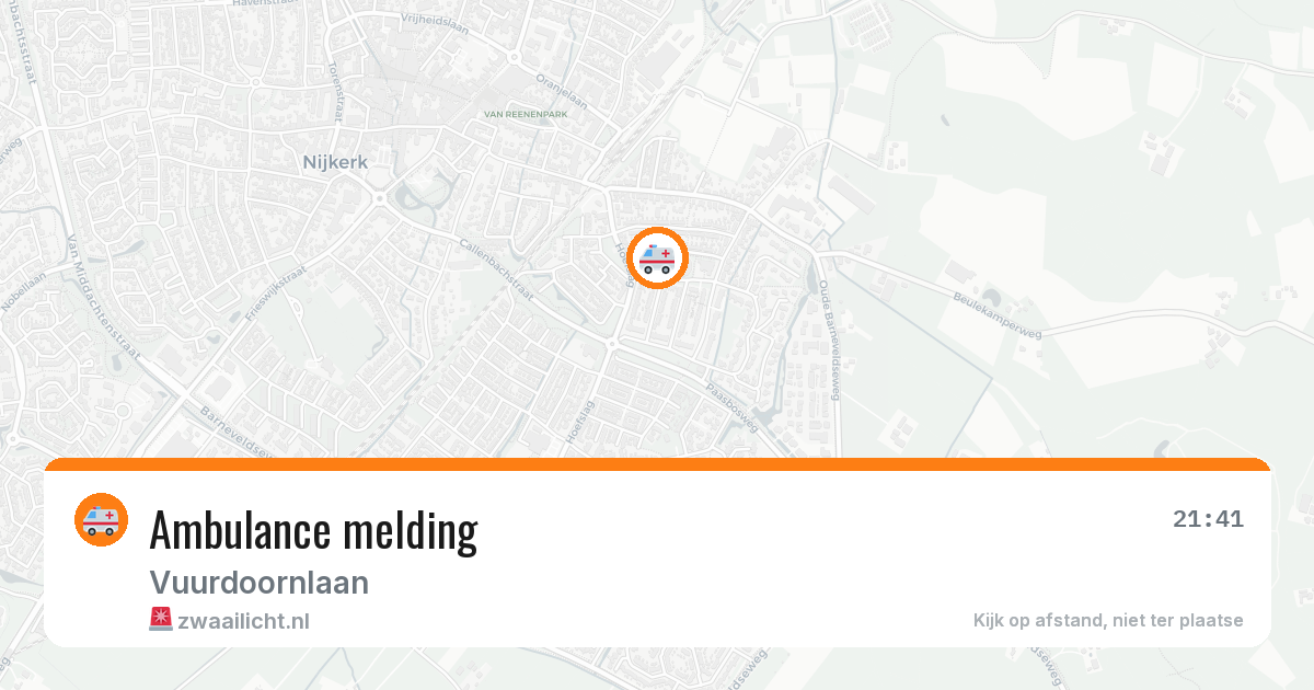 Ambulance melding — 6 mei 2026