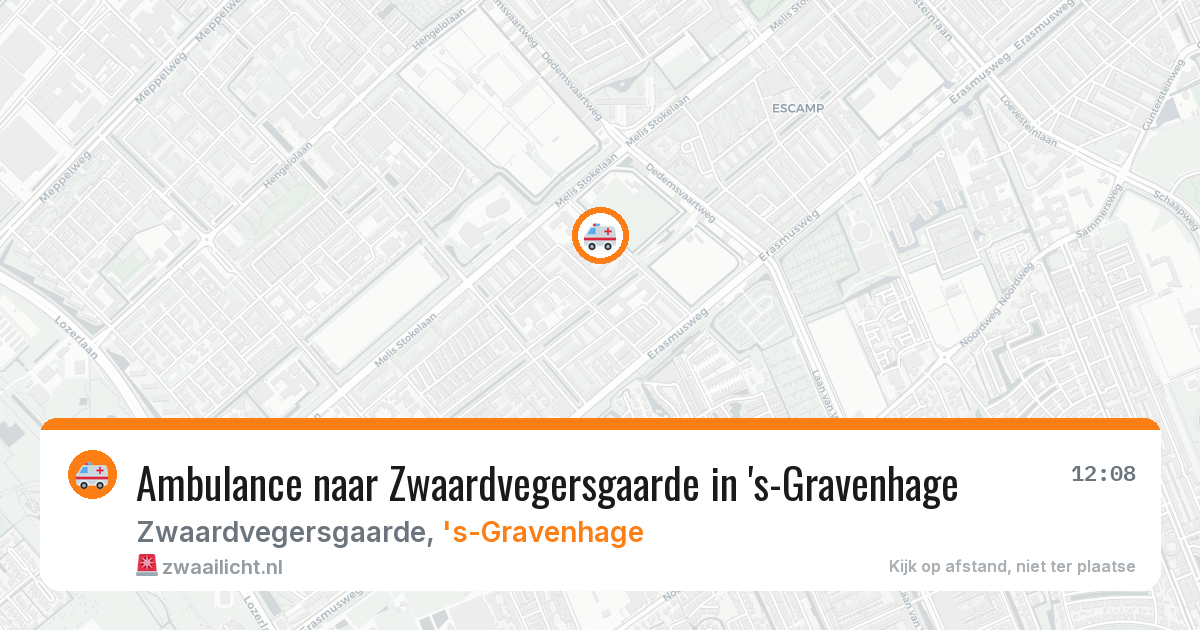 Ambulance naar Zwaardvegersgaarde in 's-Gravenhage — 20 apr 2026