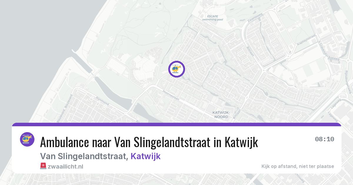 Ambulance naar Van Slingelandtstraat in Katwijk — 19 feb 2026