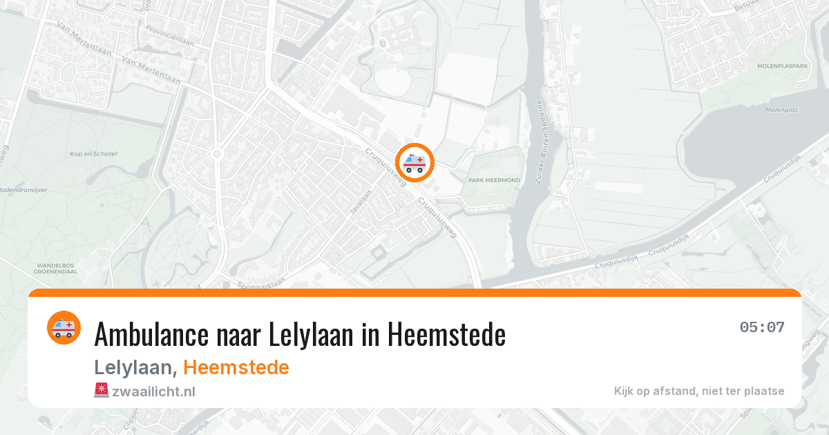 Ambulance naar Lelylaan in Heemstede — 2 aug 2026