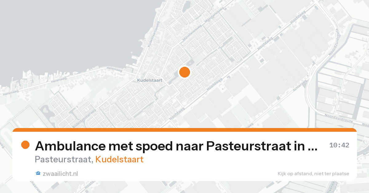 Ambulance met spoed naar Pasteurstraat in Kudelstaart — 7 feb 2026