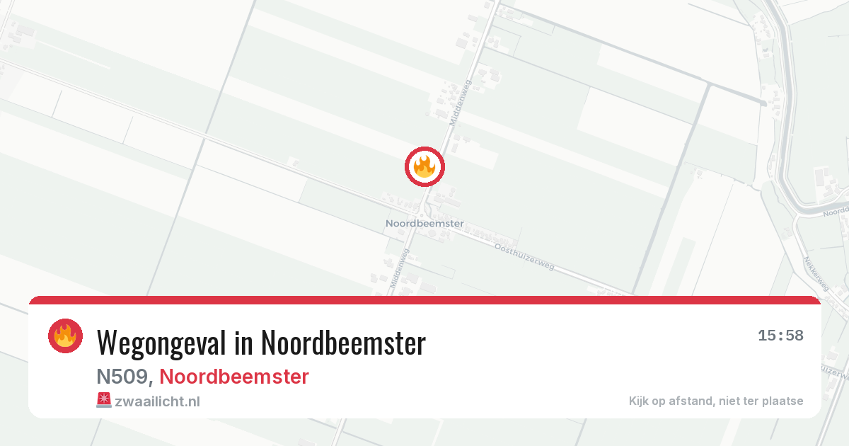Wegongeval in Noordbeemster — 31 jul 2026