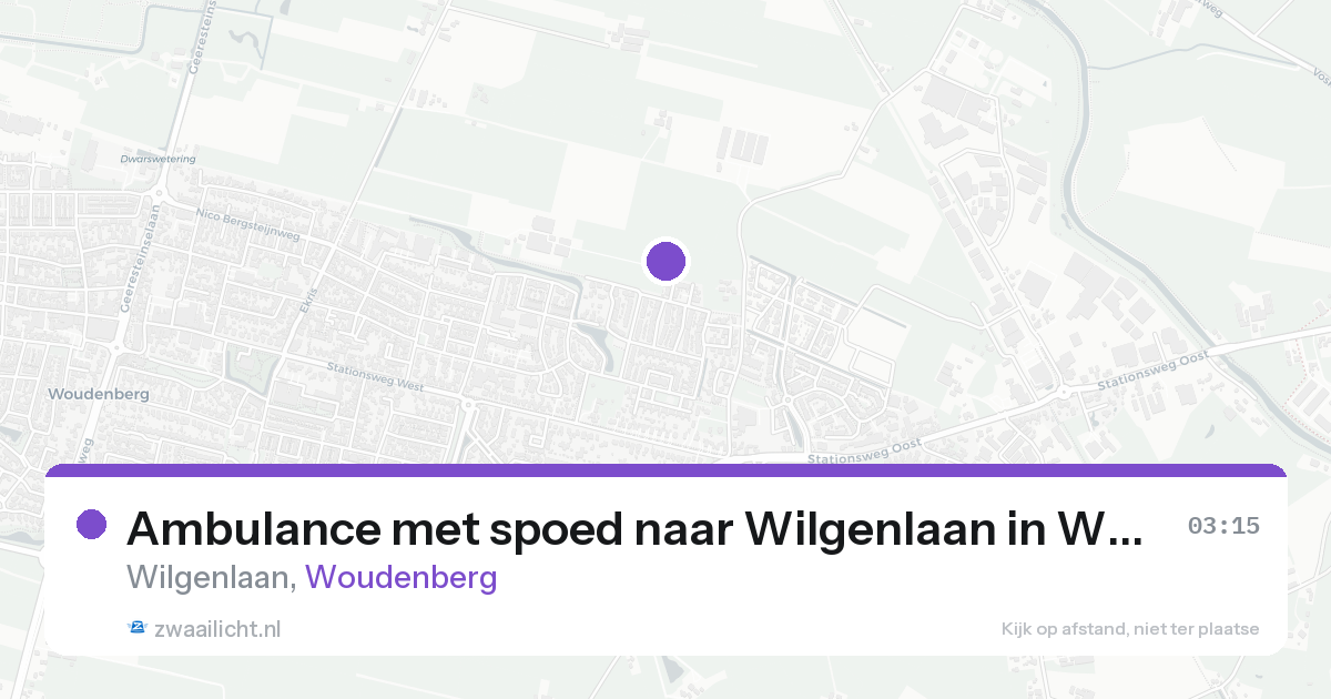 Ambulance met spoed naar Wilgenlaan in Woudenberg — 23 aug 2026