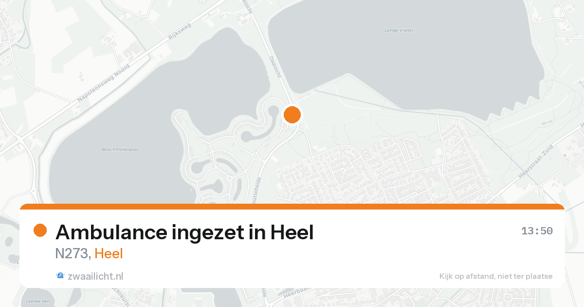 Ambulance ingezet in Heel — 20 aug 2026
