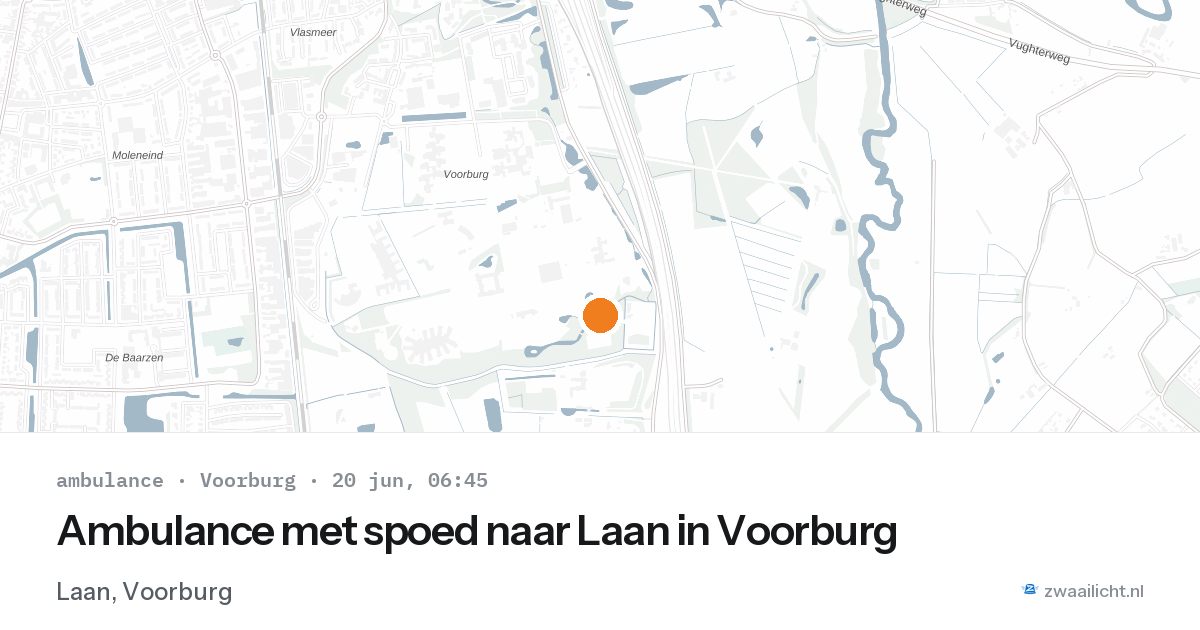 Ambulance met spoed naar Laan in Voorburg — 20 jun 2026