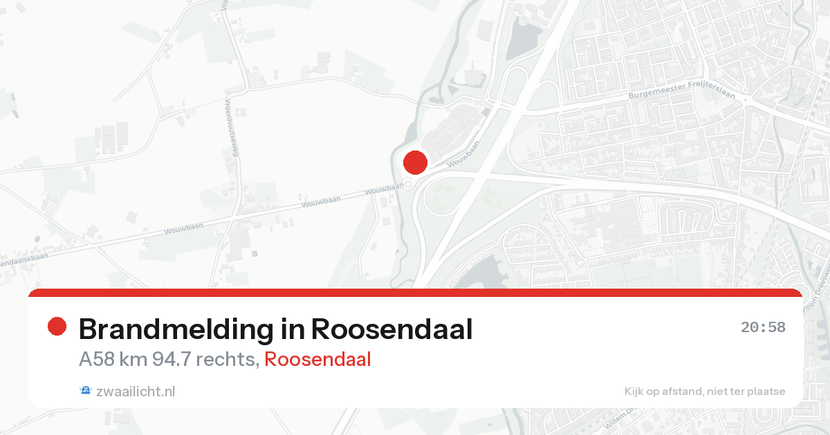 Brandmelding in Roosendaal — 19 aug 2026