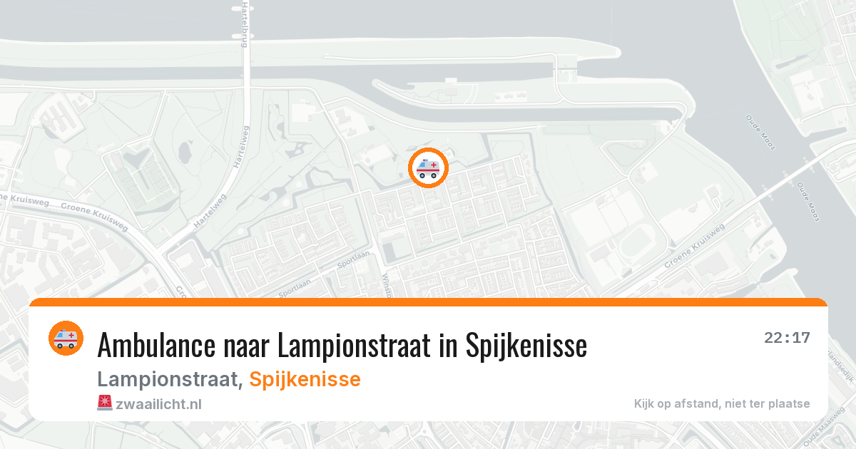 Ambulance naar Lampionstraat in Spijkenisse — 23 mei 2026