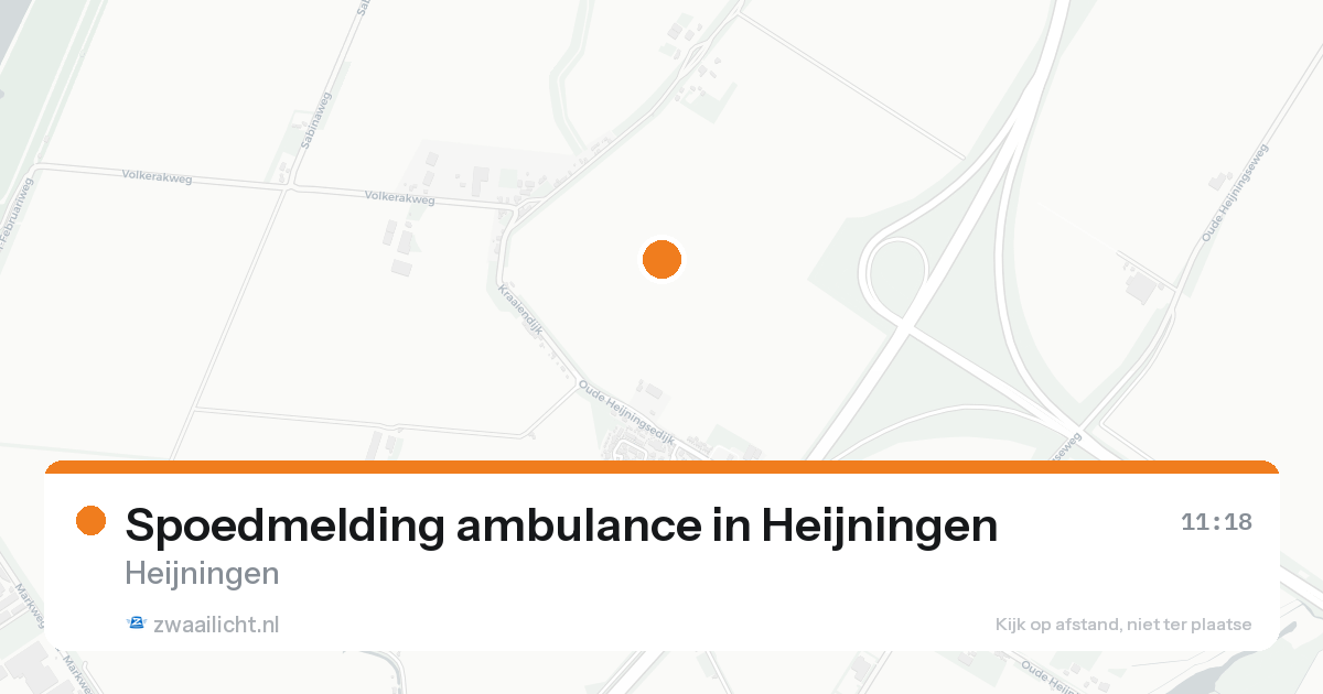 Spoedmelding ambulance in Heijningen — 21 aug 2026