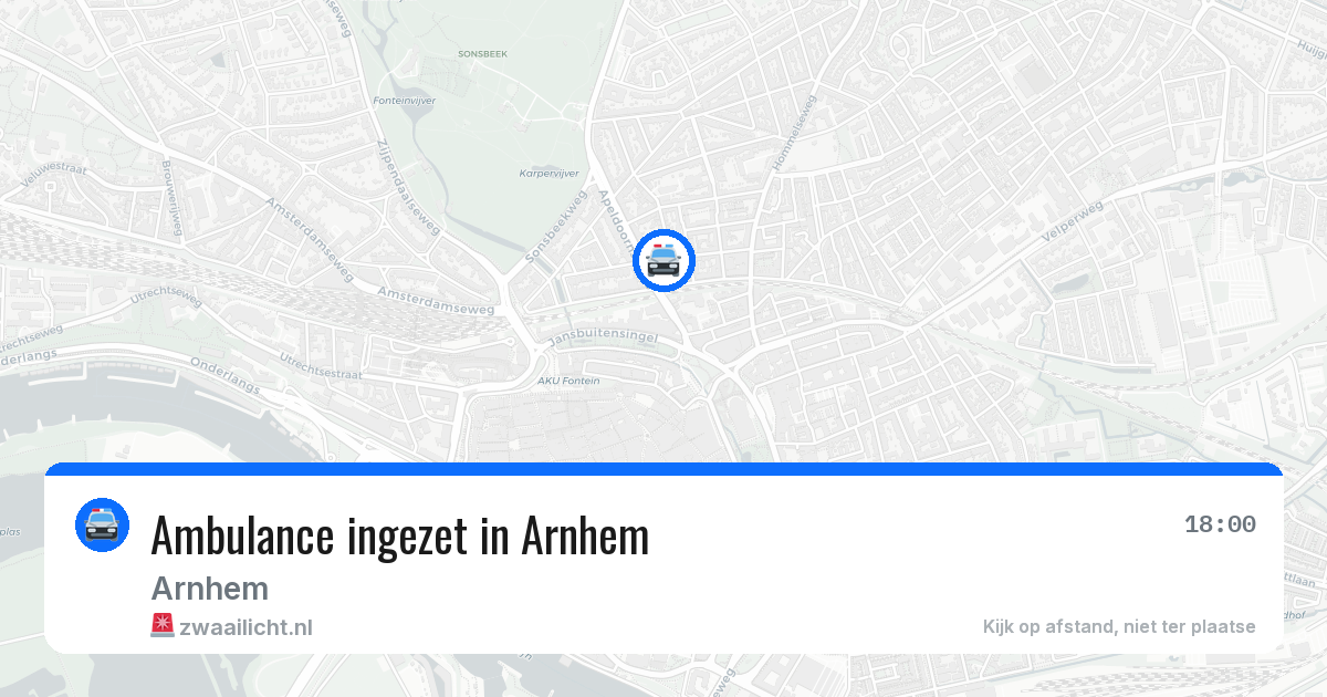 Ambulance ingezet in Arnhem — 6 jun 2026
